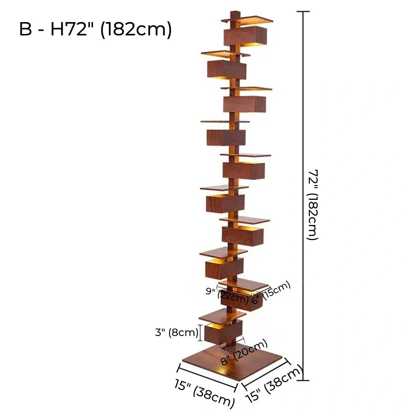 Atelier Tower Staggered Shelf Floor Lamp