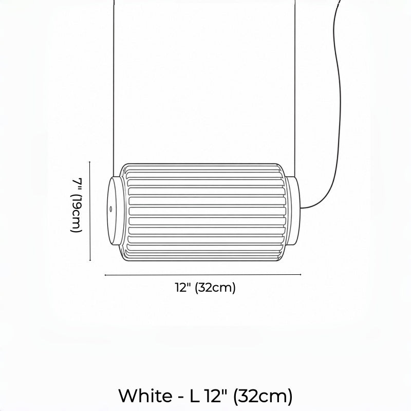 Mallory Column Glass Horizontal Pendant Light