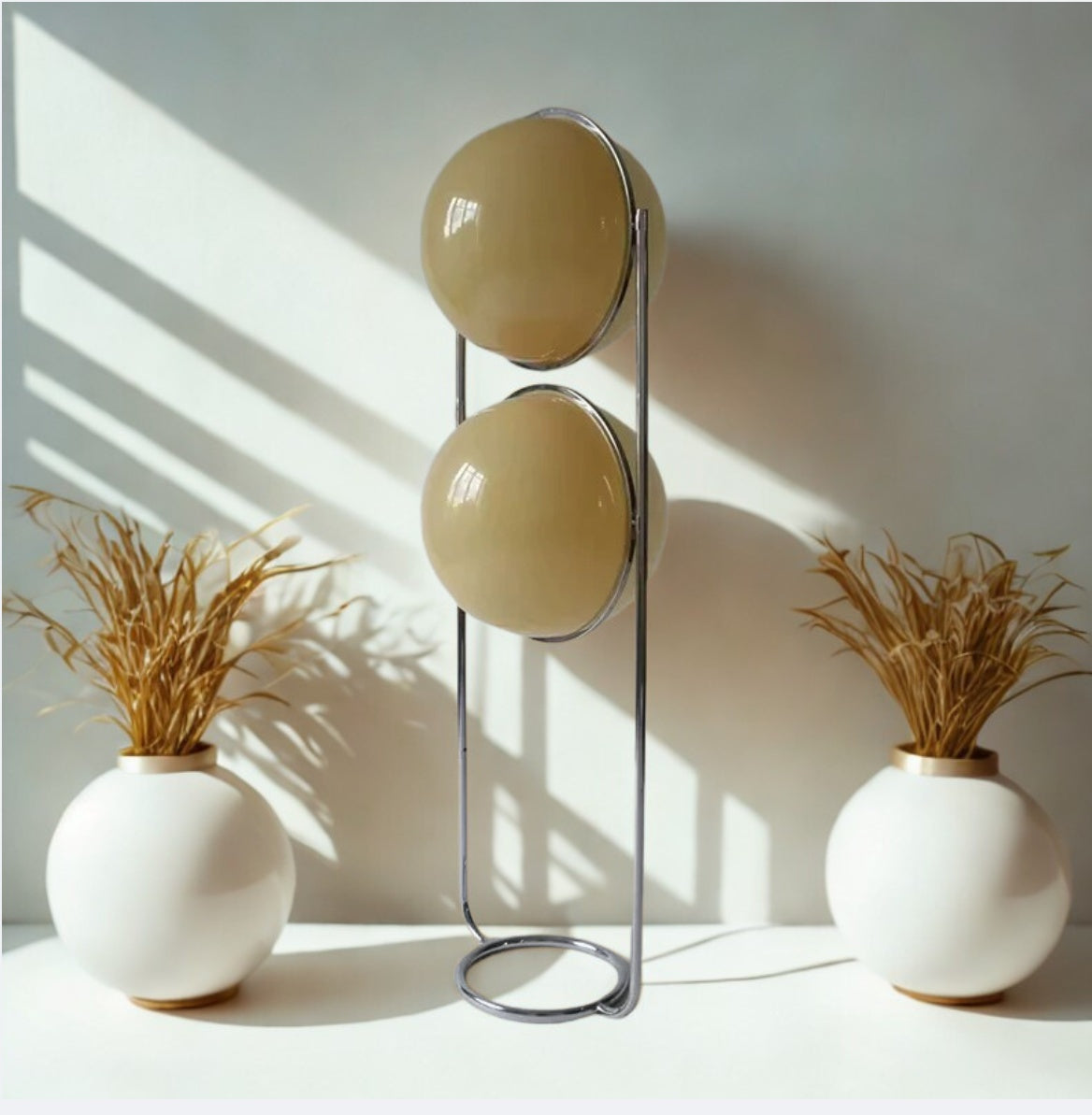 Home Decor Metal Chrome Desk Floor Lamp for Living Room