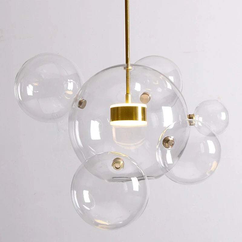 Modern Bubbles Glass LED Chandelier