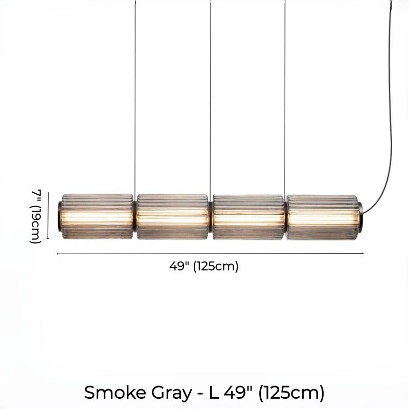 Mallory Column Glass Horizontal Pendant Light