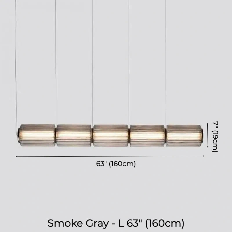 Mallory Column Glass Horizontal Pendant Light