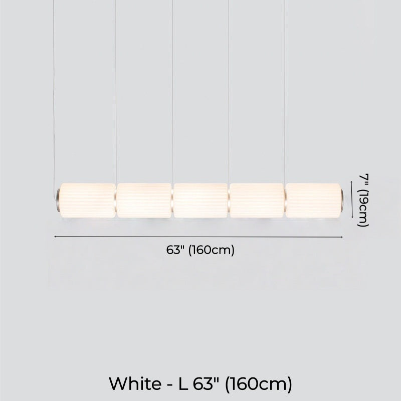 Mallory Column Glass Horizontal Pendant Light