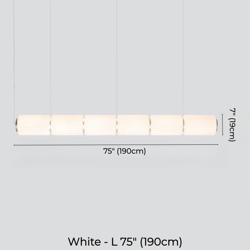 Mallory Column Glass Horizontal Pendant Light