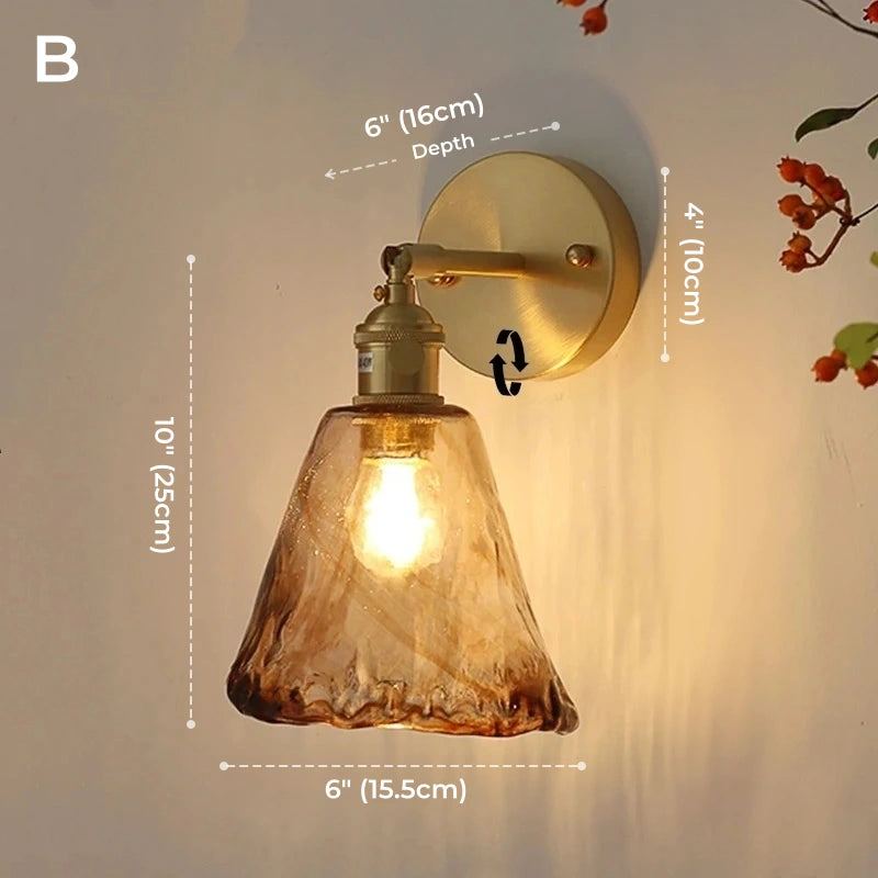 Classic Starfire Glass Wall Sconce