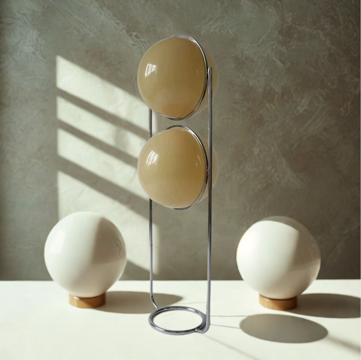 Home Decor Metal Chrome Desk Floor Lamp for Living Room