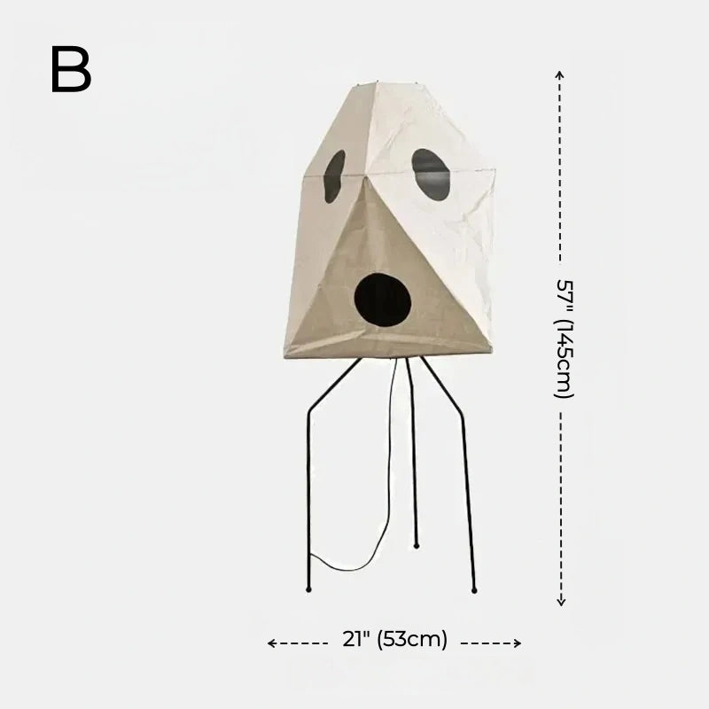 Aki Rice Paper Floor Lamp Collection