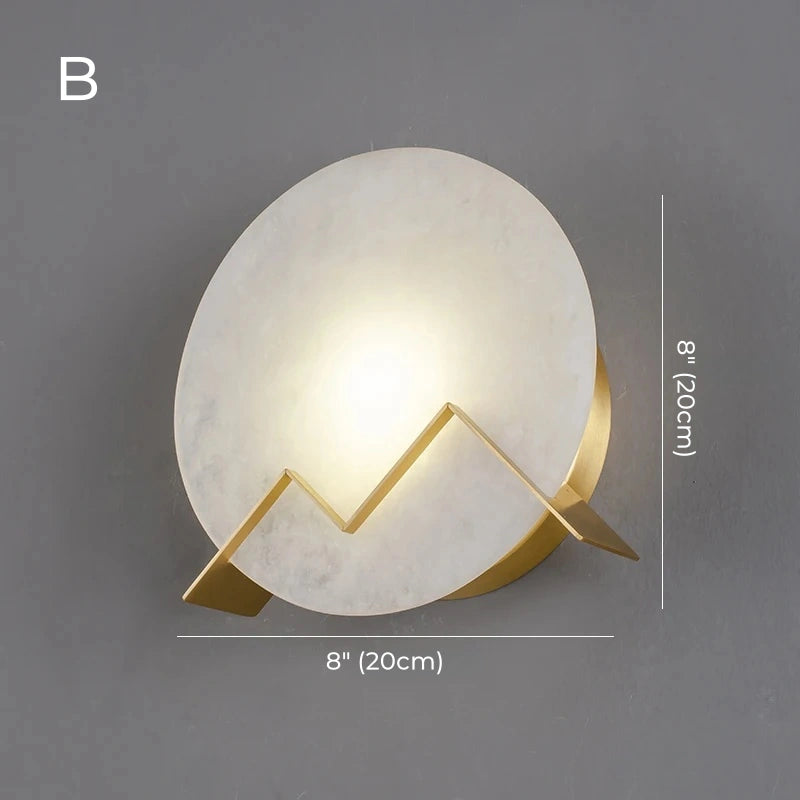 Daphne Laurel Alabaster Wall Sconce