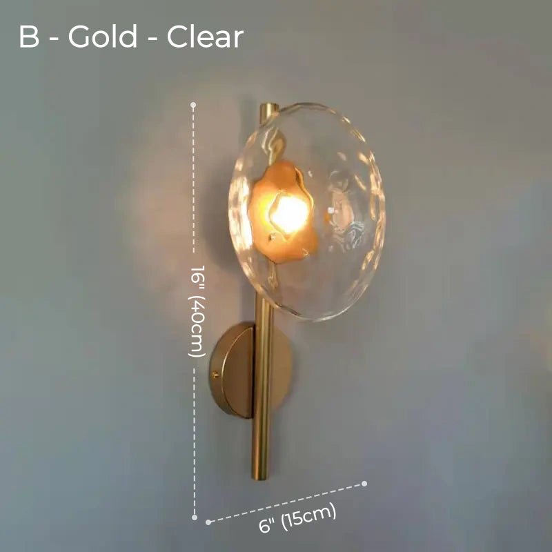 Elio Glass & Metal Wall Lamp Collection