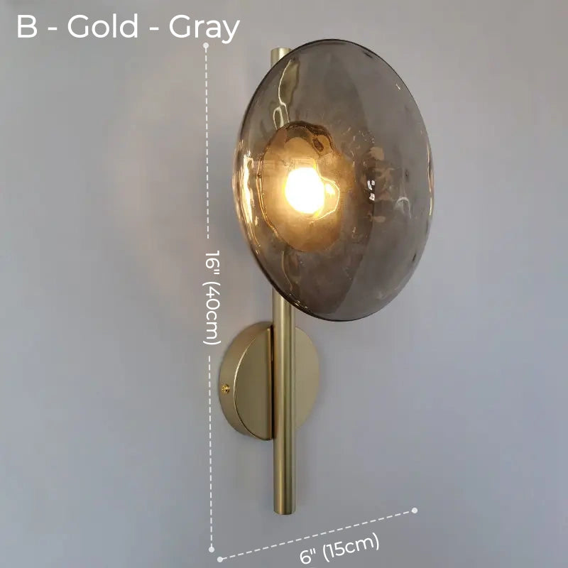 Elio Glass & Metal Wall Lamp Collection