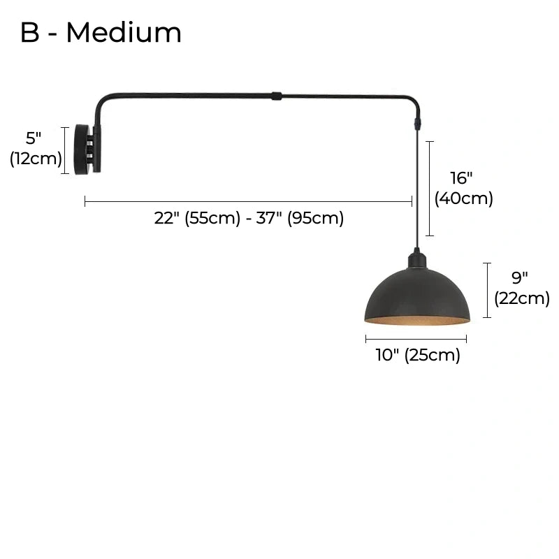 Axel Adjustable Telescopic Wall Sconce