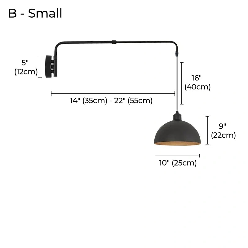 Axel Adjustable Telescopic Wall Sconce