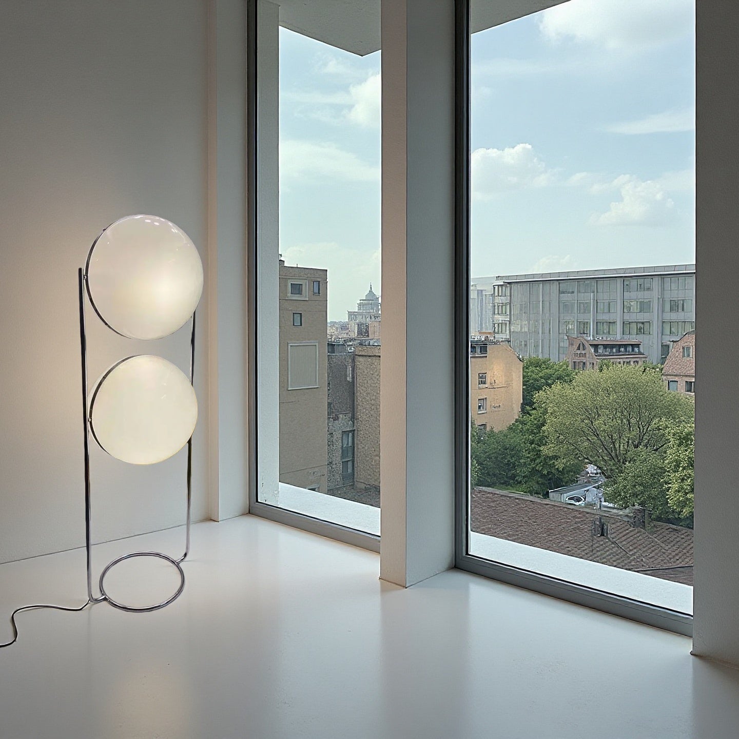 Home Decor Metal Chrome Desk Floor Lamp for Living Room