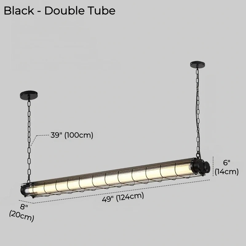 Briggs Caged Tube LED Linear Pendant Light