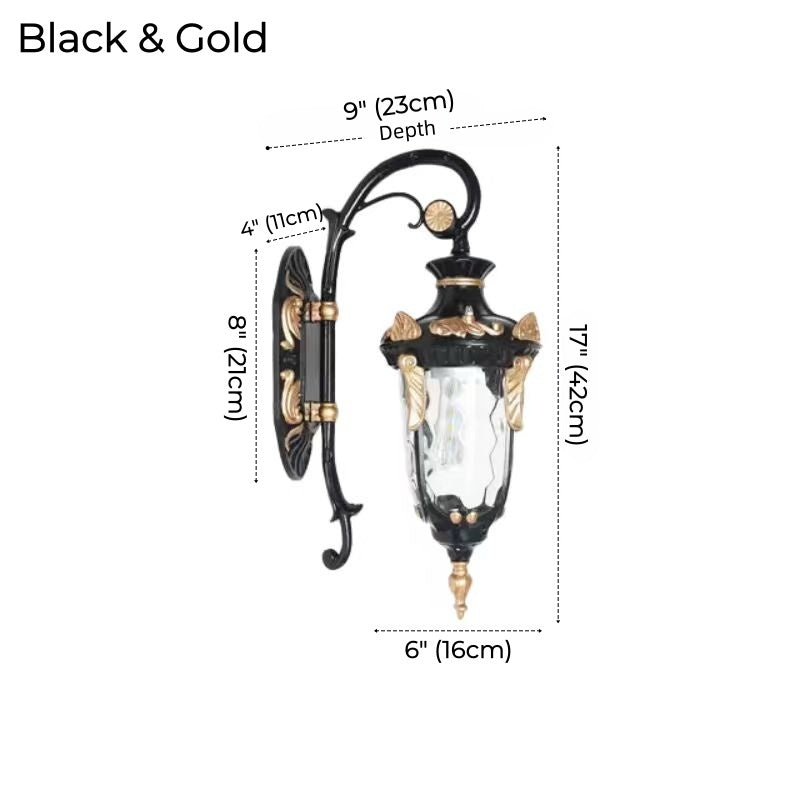 Valmont Classic European Outdoor Lantern Wall Light