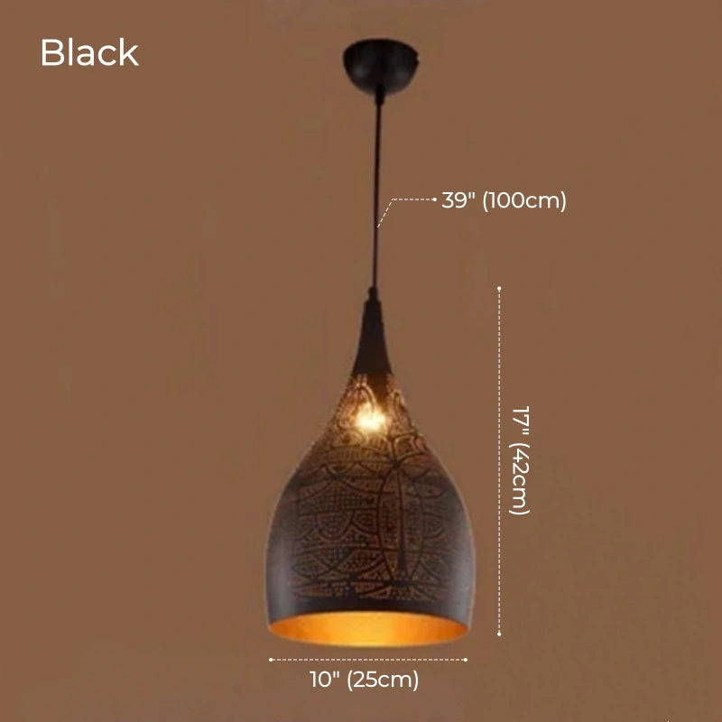 Marrakesh Perforated Metal Pendant Light