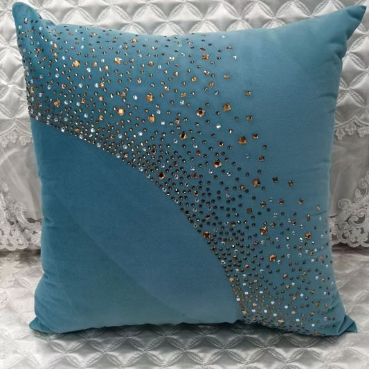 Luxury Crystal Velvet Pillow Case