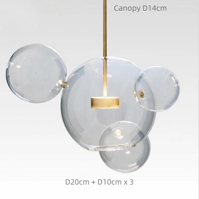 Modern Bubbles Glass LED Chandelier