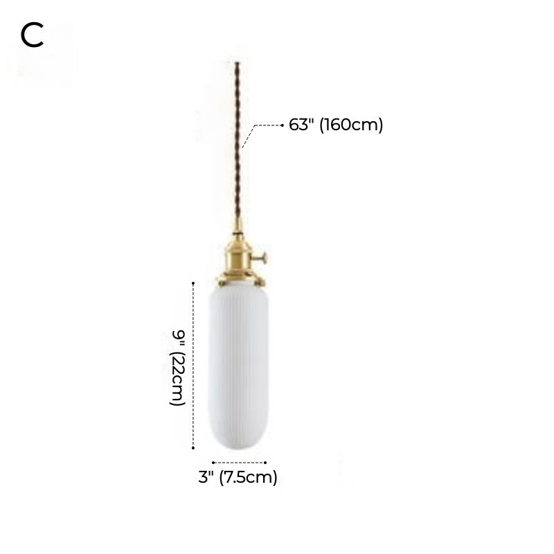 Moderne Pendelleuchte aus Keramik aus der Mitte des Jahrhunderts