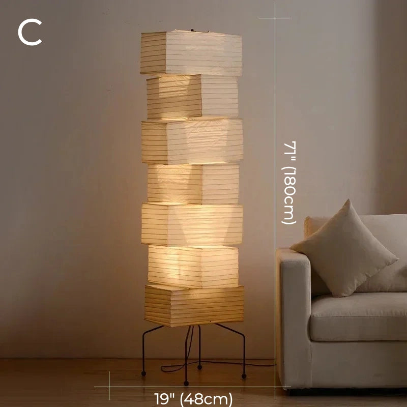 Nomi Rice Paper Floor Lamp Collection