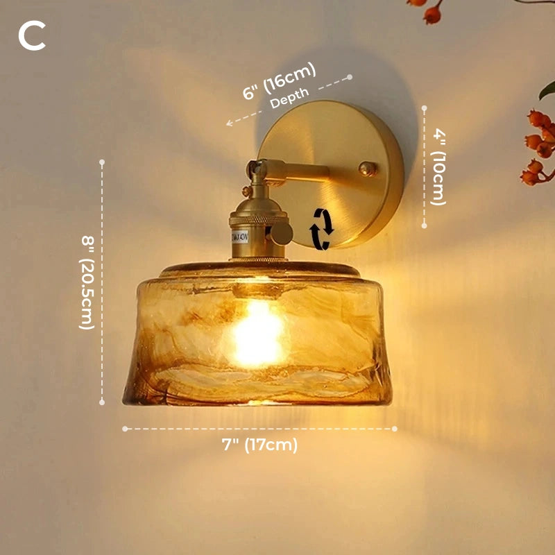Classic Starfire Glass Wall Sconce