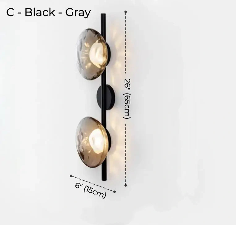 Elio Glass & Metal Wall Lamp Collection