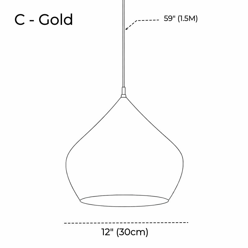 Alpine Metal Pendant Light