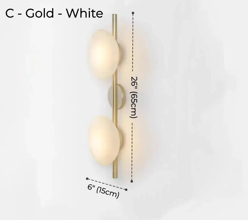 Elio Glass & Metal Wall Lamp Collection