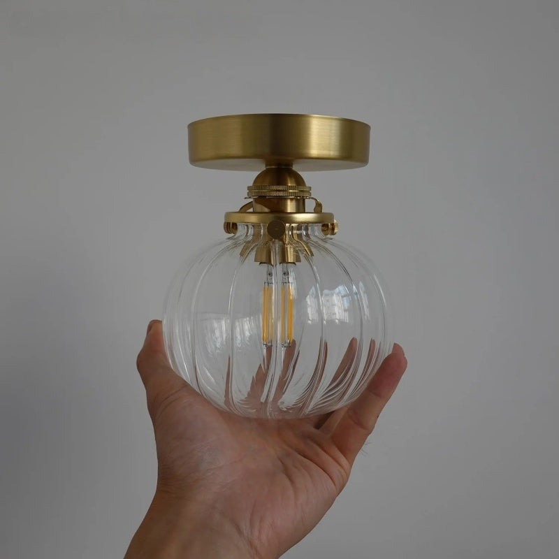 Evelyn Glass Globe Wall Sconce & Ceiling Light