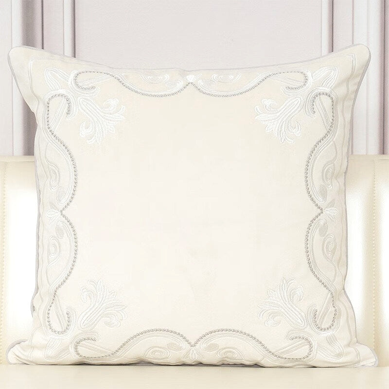 Royal Baroque Embroidered Velvet Pillow Case