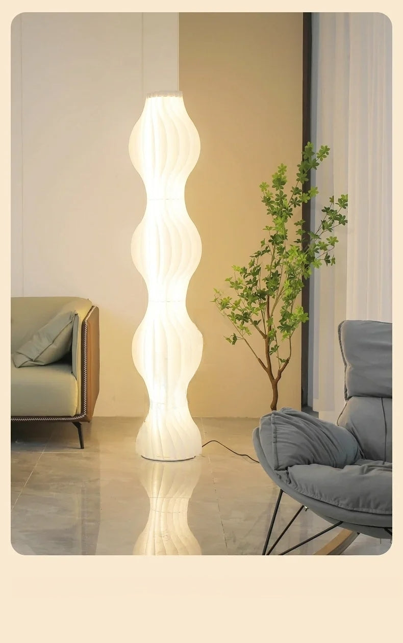 Nordic Modern Cream Acrylic Floor Lamp