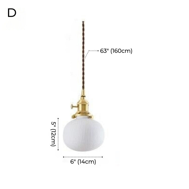 Moderne Pendelleuchte aus Keramik aus der Mitte des Jahrhunderts