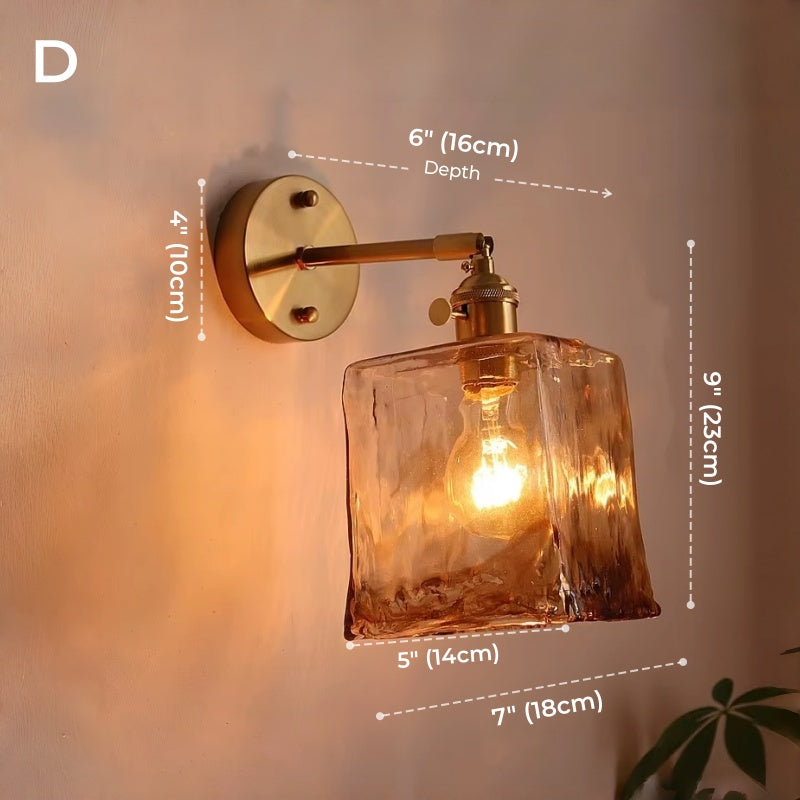 Classic Starfire Glass Wall Sconce