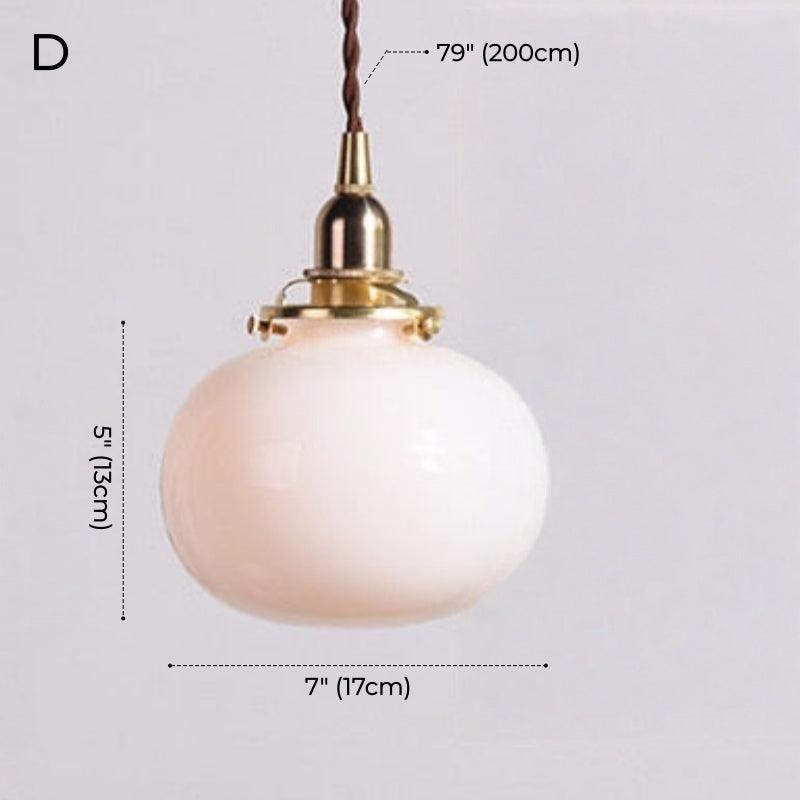 Retro Bubble Glas Pendelleuchte Blau Grün