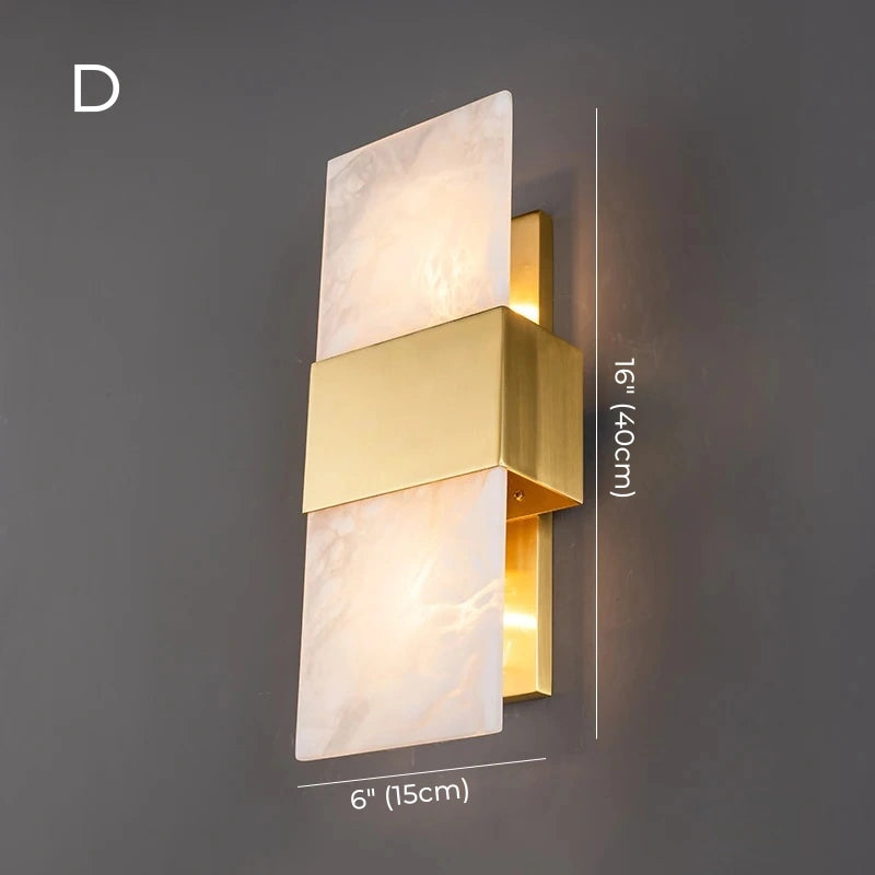 Daphne Laurel Alabaster Wall Sconce