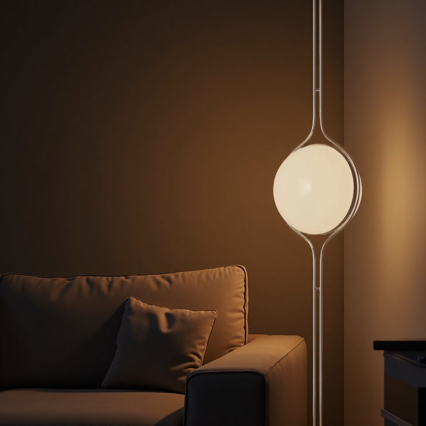 Home Decor Metal Chrome Desk Floor Lamp for Living Room