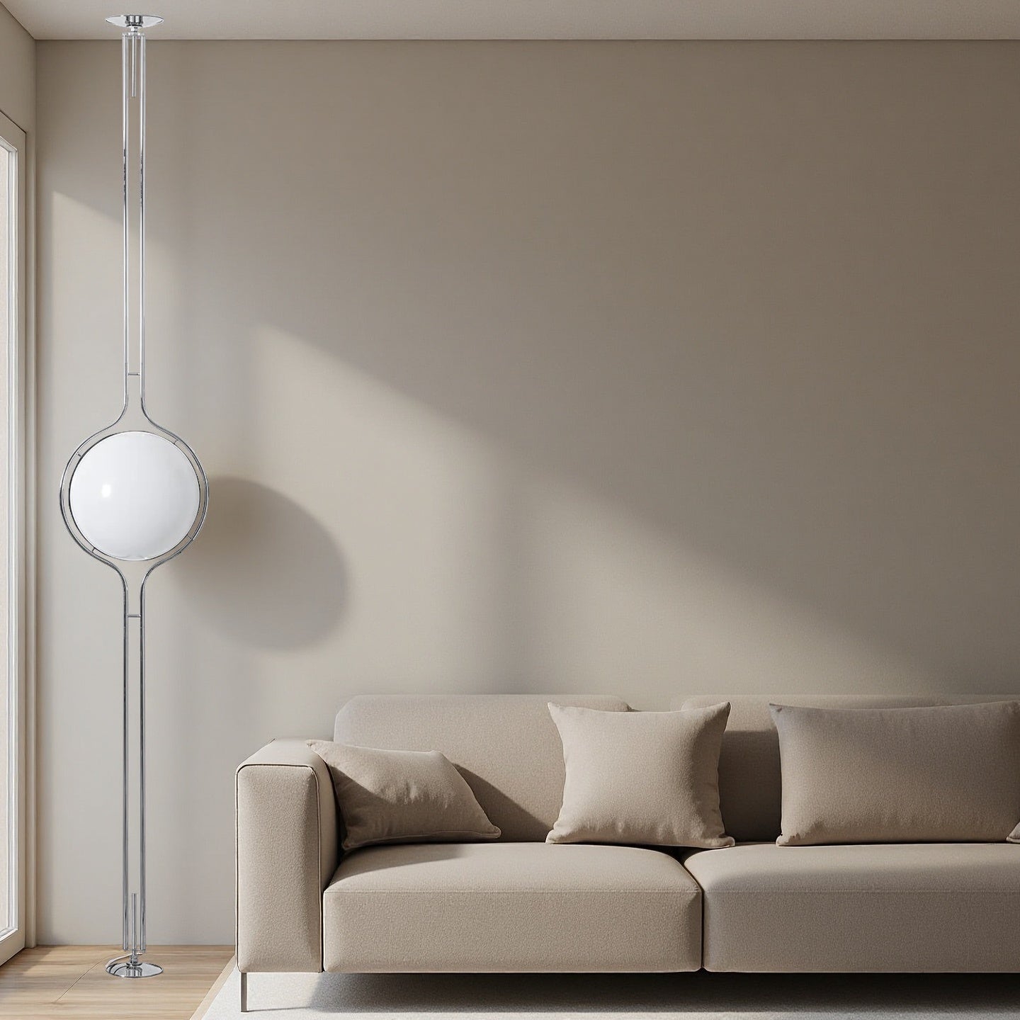 Home Decor Metal Chrome Desk Floor Lamp for Living Room