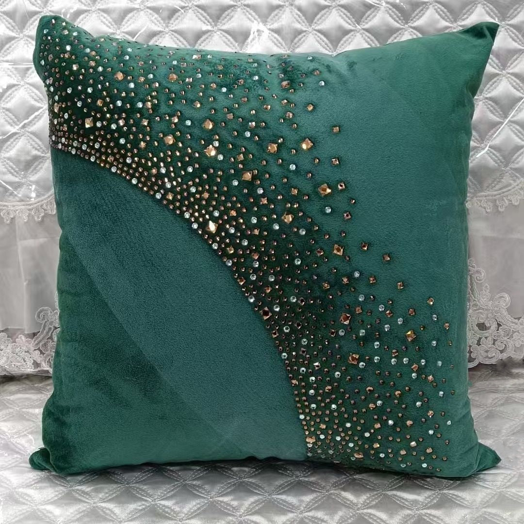 Luxury Crystal Velvet Pillow Case