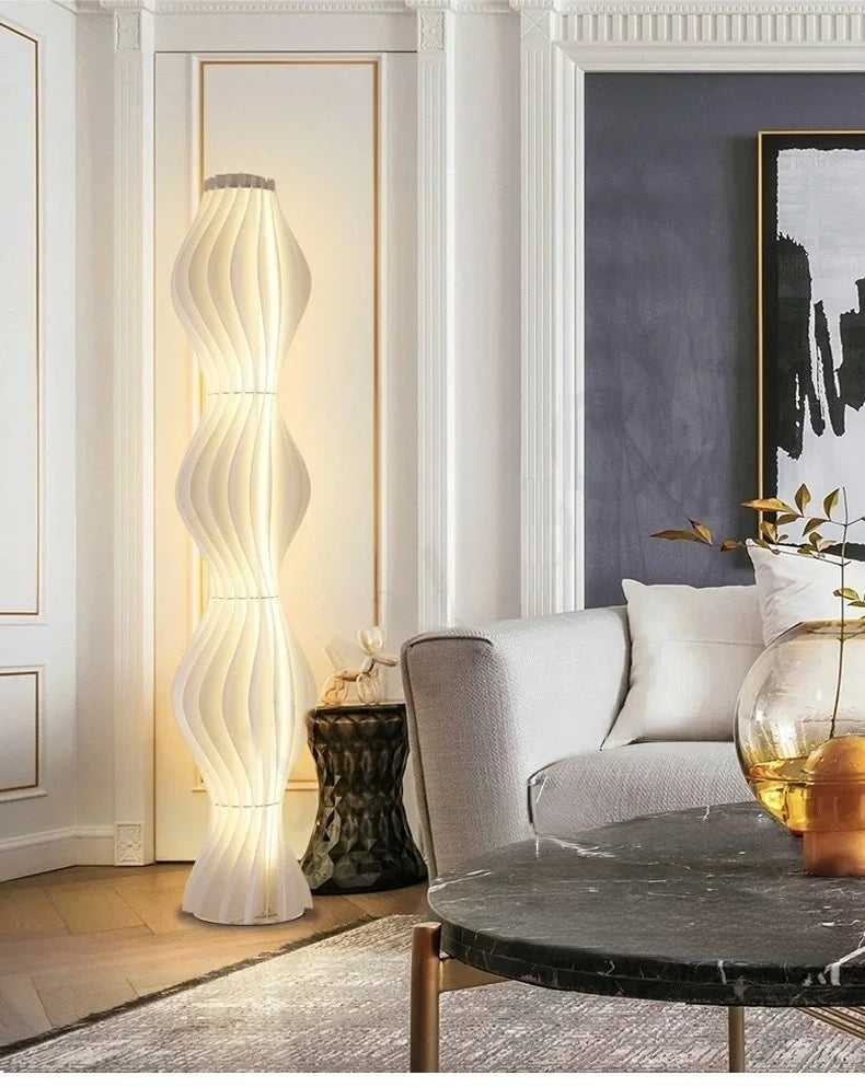 Nordic Modern Cream Acrylic Floor Lamp