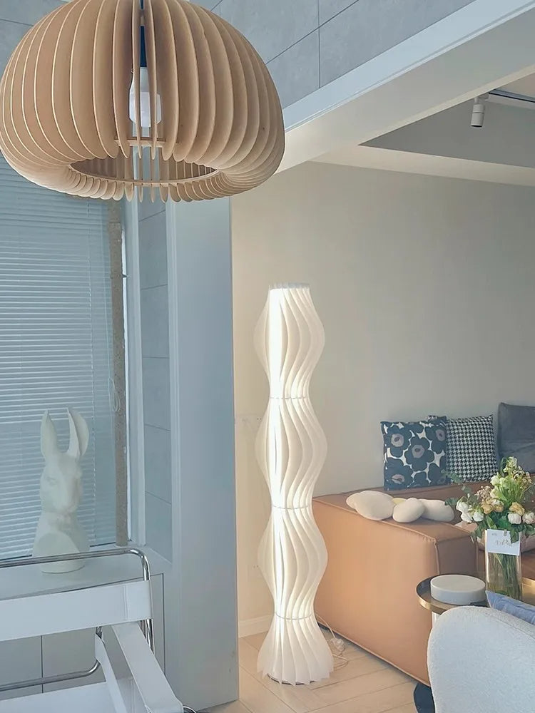Nordic Modern Cream Acrylic Floor Lamp