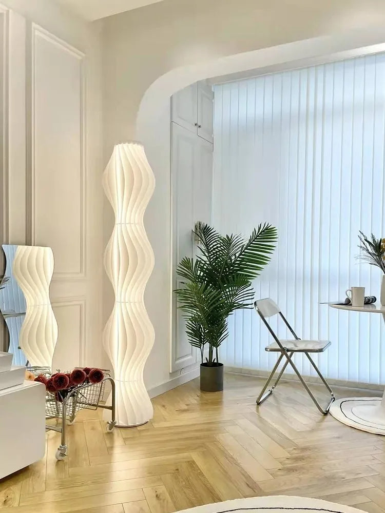 Nordic Modern Cream Acrylic Floor Lamp