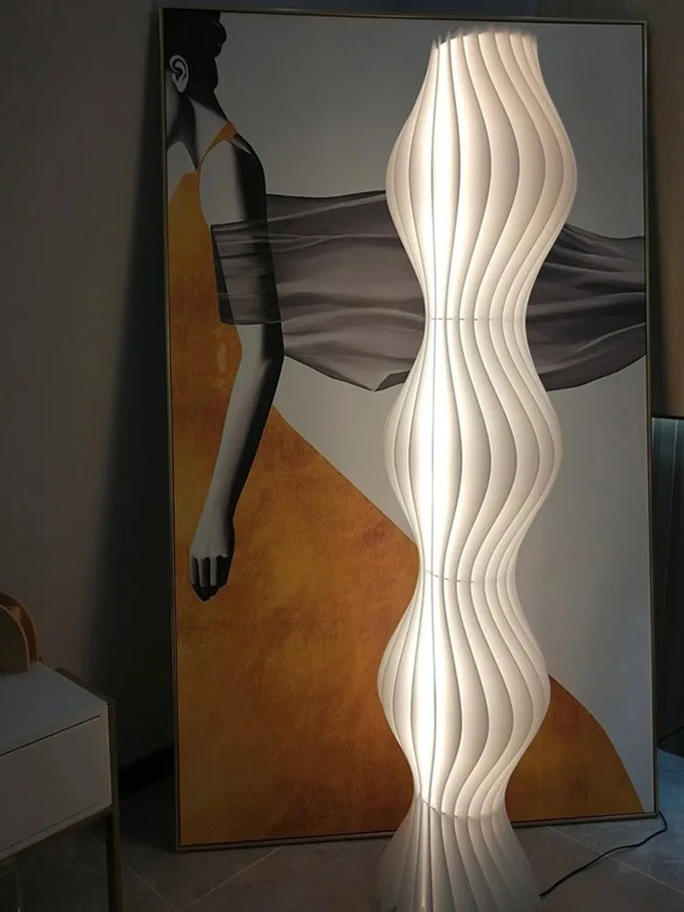Nordic Modern Cream Acrylic Floor Lamp
