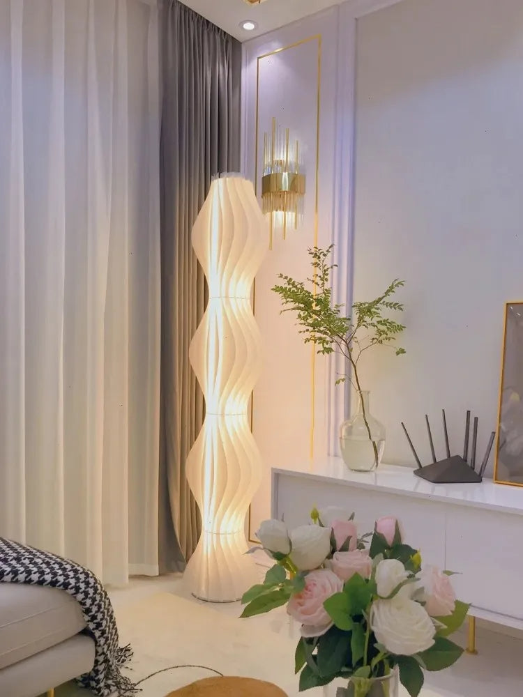 Nordic Modern Cream Acrylic Floor Lamp
