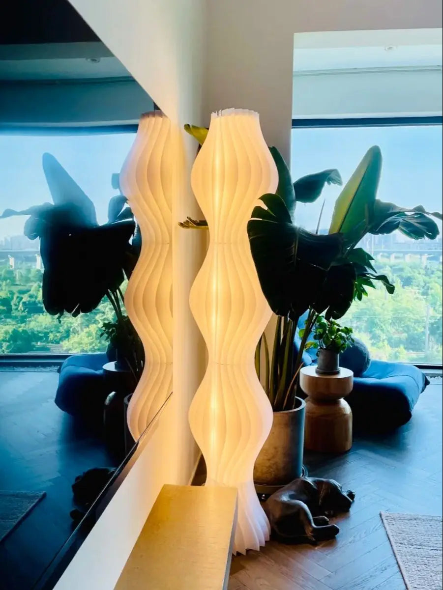 Nordic Modern Cream Acrylic Floor Lamp