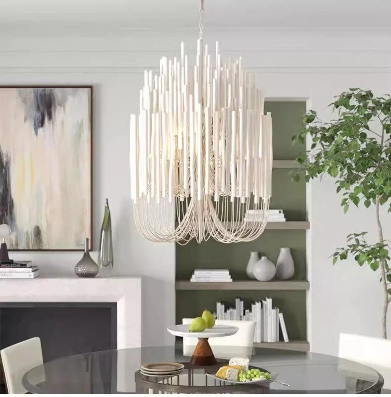 Agave Abstract Wood Chandelier