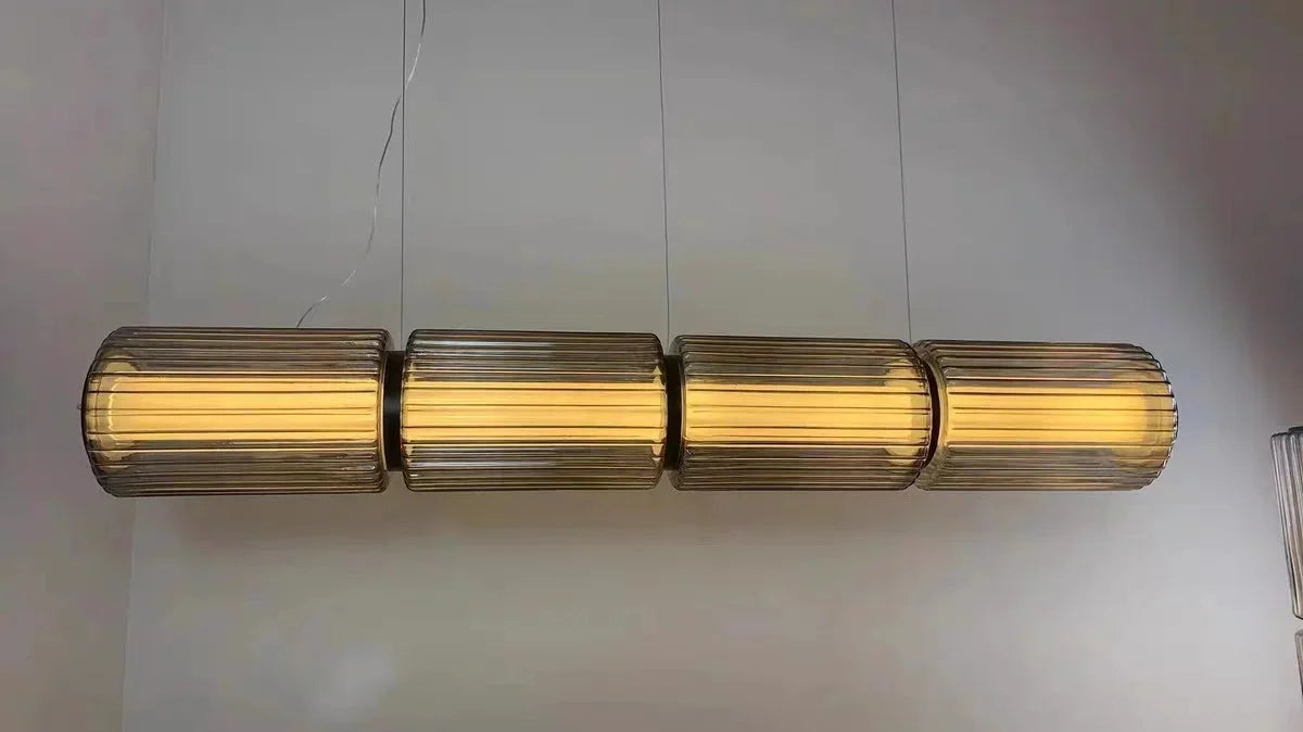 Mallory Column Glass Vertical Pendant Light