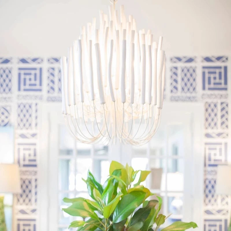 Agave Abstract Wood Chandelier