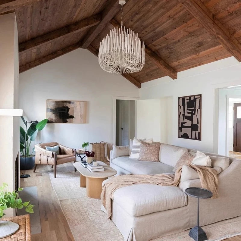 Agave Abstract Wood Chandelier