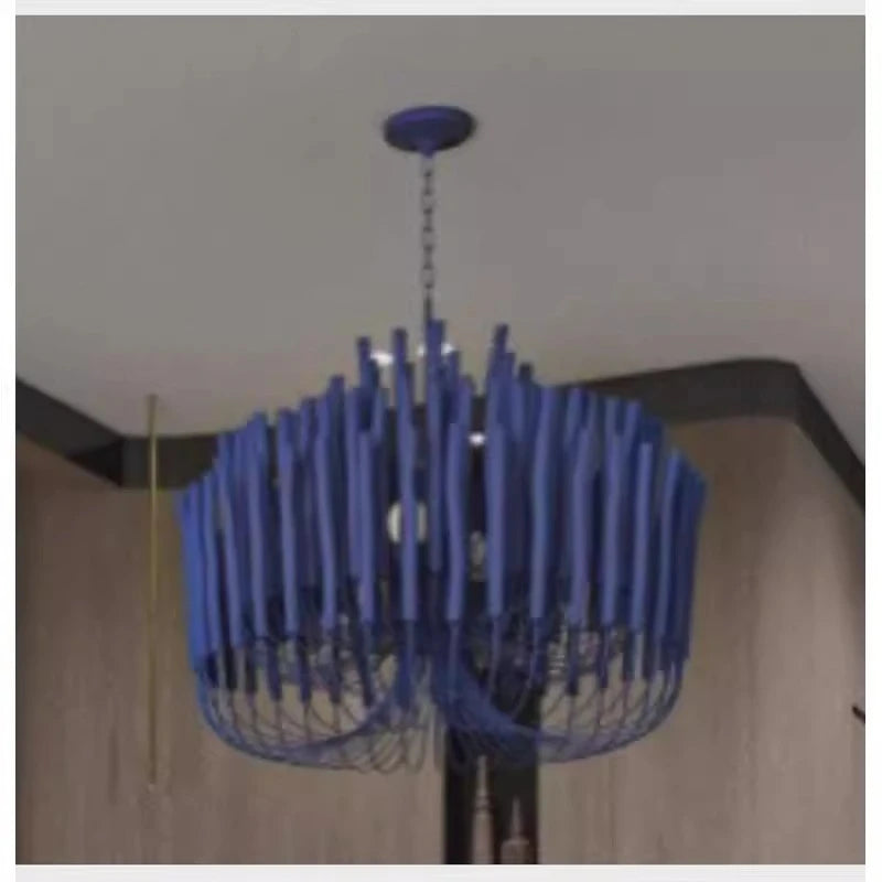 Agave Abstract Wood Chandelier