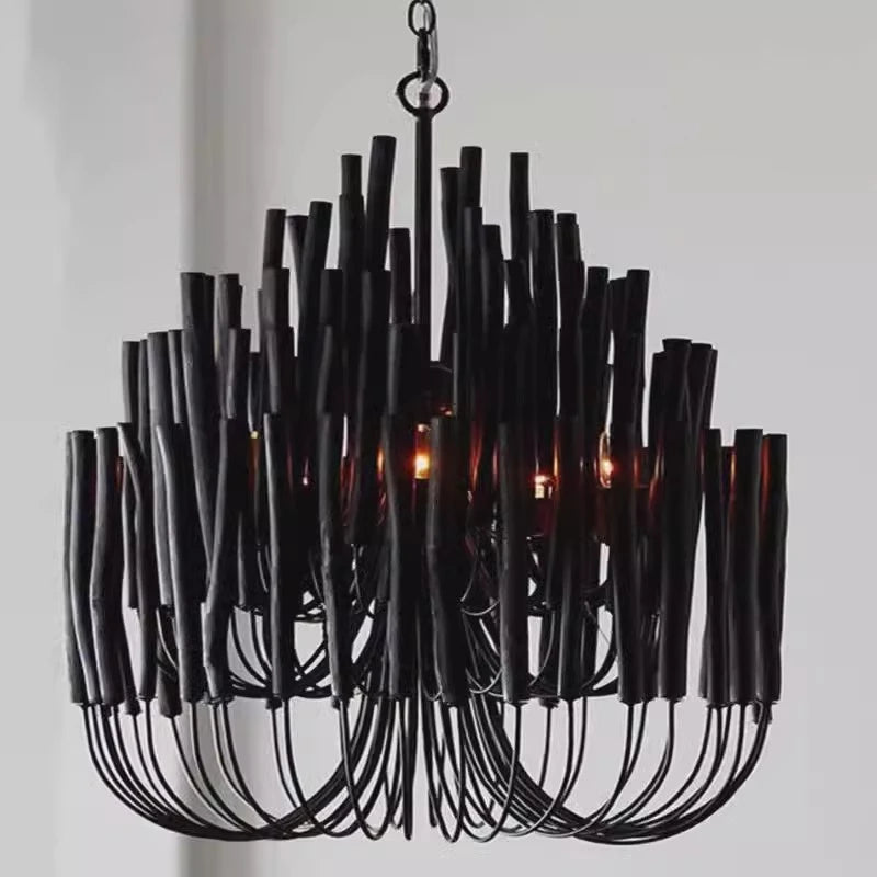 Agave Abstract Wood Chandelier